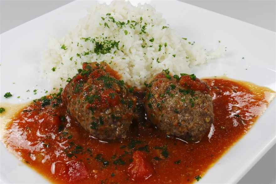 Græske ovnstegte frikadeller i tomatsovs ... klik for at komme tilbage