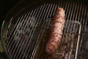 Grillet svinemørbrad med feta, Basillikum, bacon, billede 4