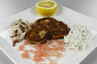 Varmrøget stenbider med kartoffelblinis og fennikelsalat ... klik på billedet for at komme tilbage