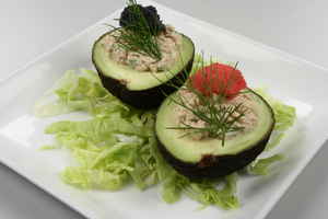 Avocado med rognmousse og kaviar