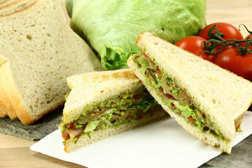 Avocado/laksesandwich ... klik for at komme tilbage