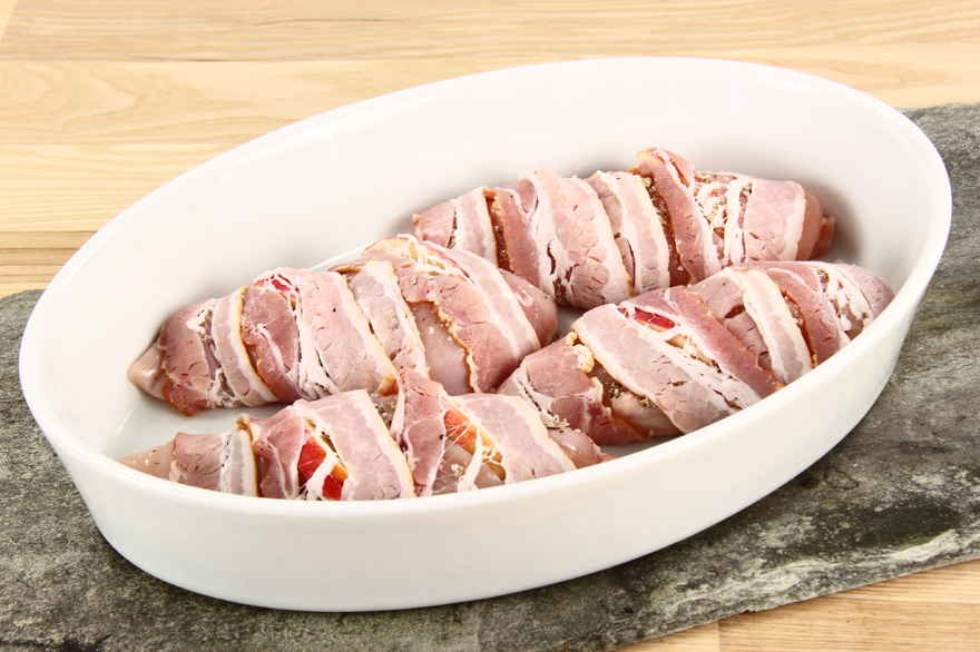 Kylling med æbler og bacon ... klik for at komme tilbage