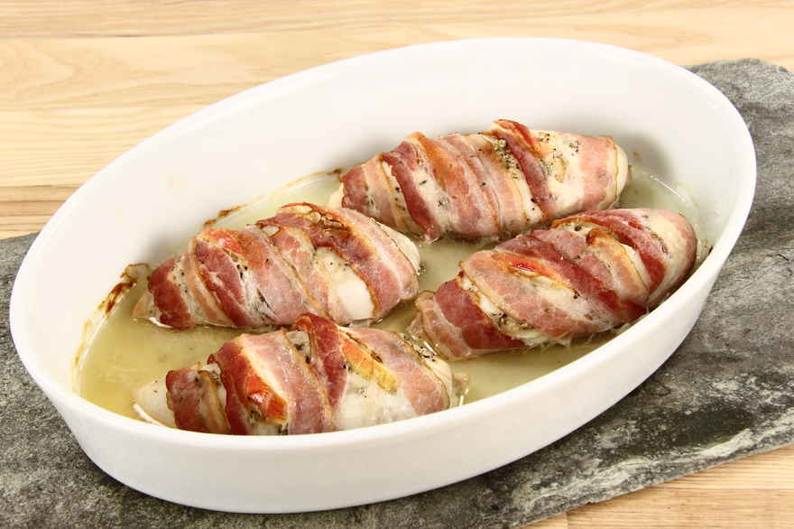 Kylling med æbler og bacon ... klik for at komme tilbage