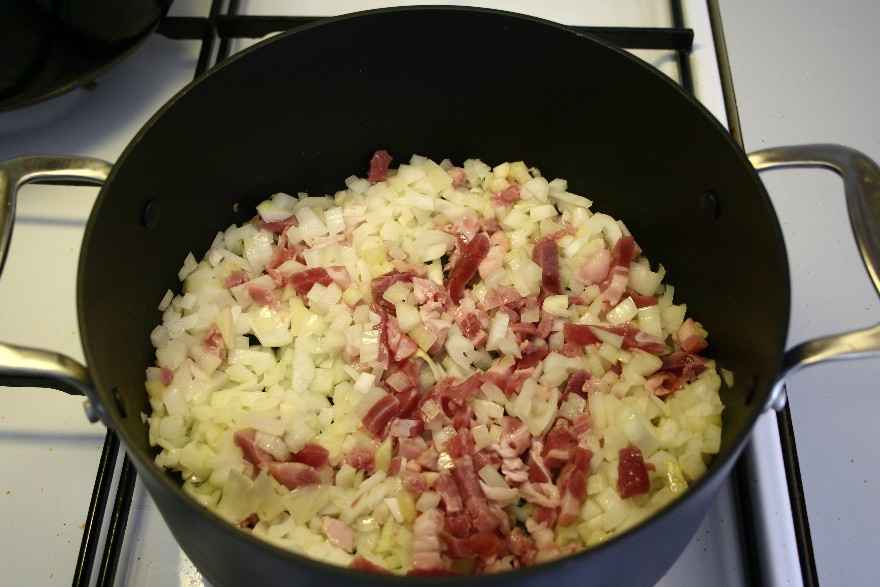 Kødsovs med tomat-hvidløg-bacon ... klik for at komme tilbage