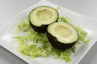 Avocado med æggesalat og rygeost ... klik på billedet for at komme tilbage