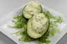 Avocado med æggesalat og rygeost, billede 3