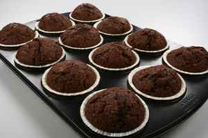 Muffins med chokoladestykker, billede 4