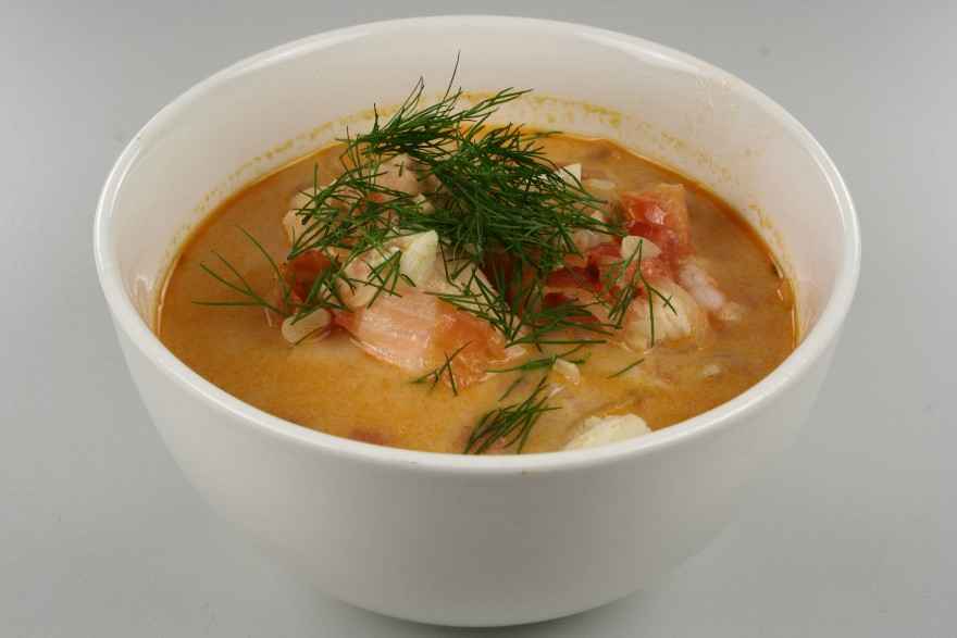 Nem og fantastisk god fiskesuppe ... klik for at komme tilbage