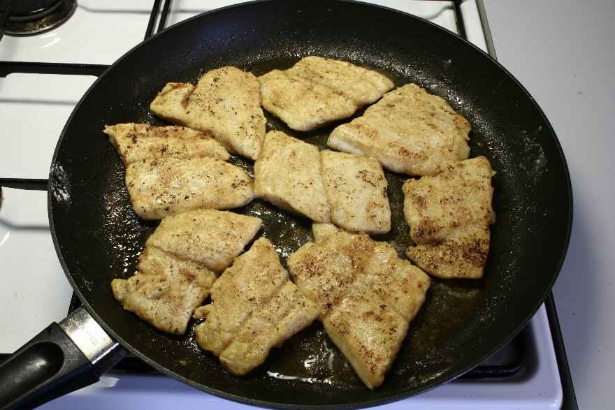 Pangasius filet med sennep/kapers creme ... klik for at komme tilbage