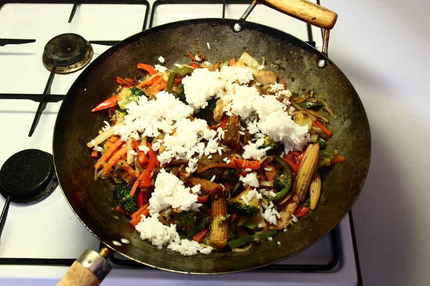 Kylling/Kalkun i wok ... klik for at komme tilbage