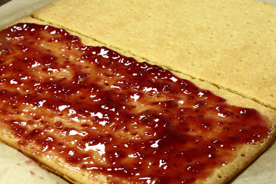 Sukkerfri hindbærsnitter ... klik for at komme tilbage