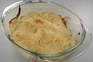 Blomkålsgratin med skinkestrimler, billede 4