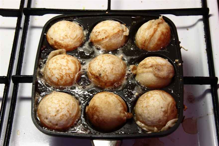 Æbleskiver med gær ... klik for at komme tilbage