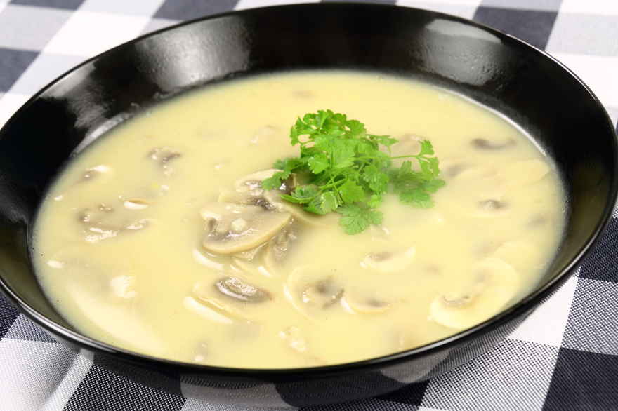 Champignonsuppe ... klik for at komme tilbage