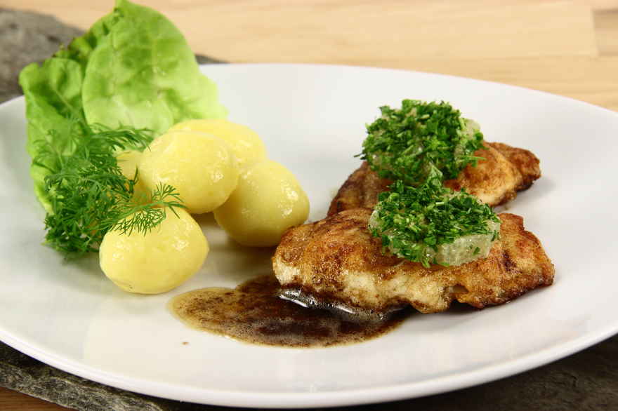 Meunierestegte fiskefileter ... klik for at komme tilbage