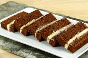 Chokoladekage med smørcreme, (Bradepandekage), billede 4