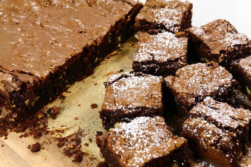 Brownie med nødder ... klik for at komme tilbage