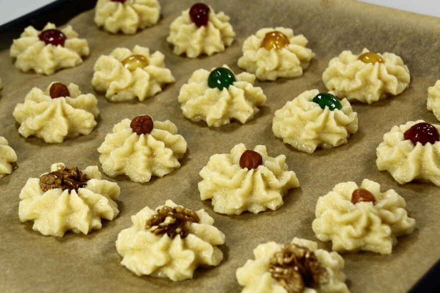 Kransekagekonfekt - Petit four kransekage ... klik for at komme tilbage