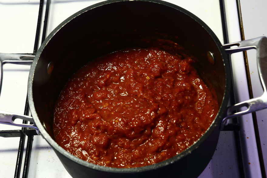 Tomatsauce til pizza ... klik for at komme tilbage