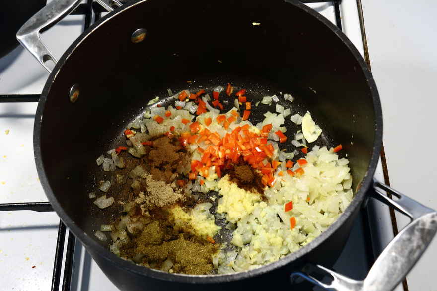 Indisk curry med torsk ... klik for at komme tilbage