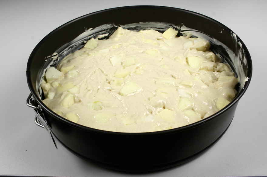 Fedtfattig æblekage ... klik for at komme tilbage