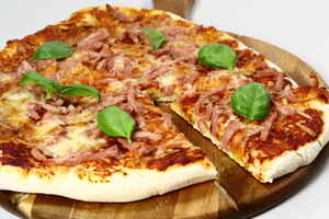 Skinke og ost pizza, billede 4
