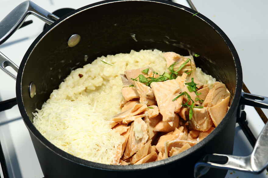 Risotto med laks ... klik for at komme tilbage