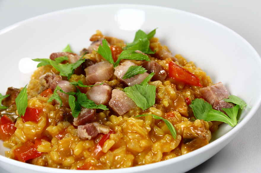 Risotto med bacon ... klik for at komme tilbage