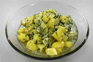 Grøn marinerede kartoffelsalat, billede 4