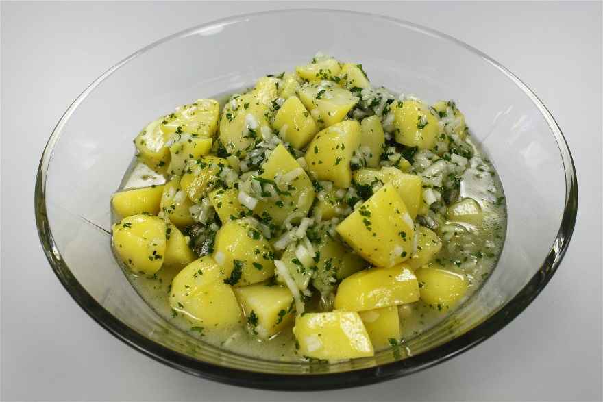 Grøn marinerede kartoffelsalat ... klik for at komme tilbage