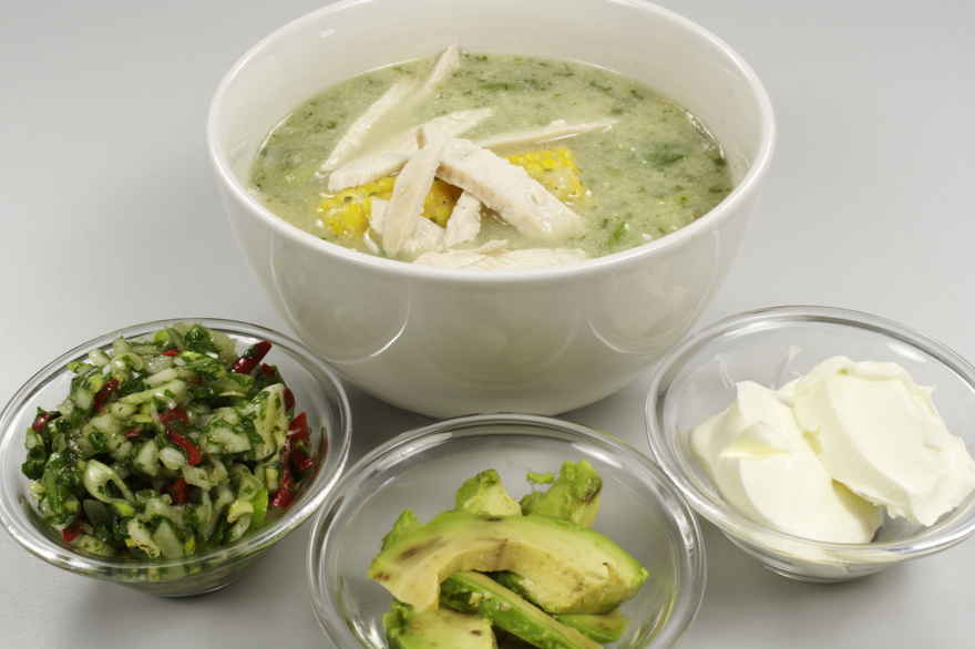 Ajiaco suppe ... klik for at komme tilbage