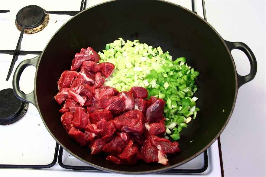 Chili con carne med skært kød ... klik for at komme tilbage