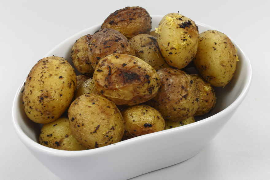 Bagte nye kartofler med citron og oregano ... klik for at komme tilbage