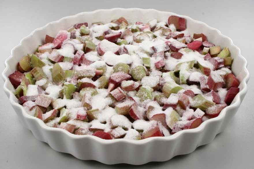 Rabarbertærte med marcipan ... klik for at komme tilbage