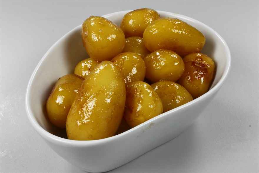 Brunede kartofler med honning ... klik for at komme tilbage