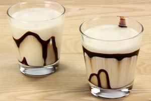 Chokoladesmoothie/milkshake med baileys