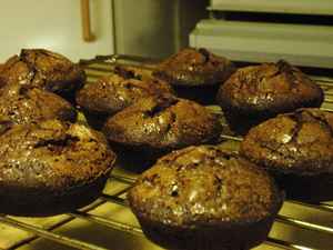 Chokolade/kaffe muffins, billede 4
