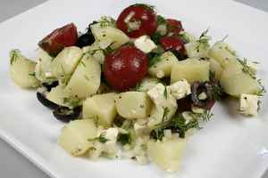 Kartoffelsalat med feta, billede 4