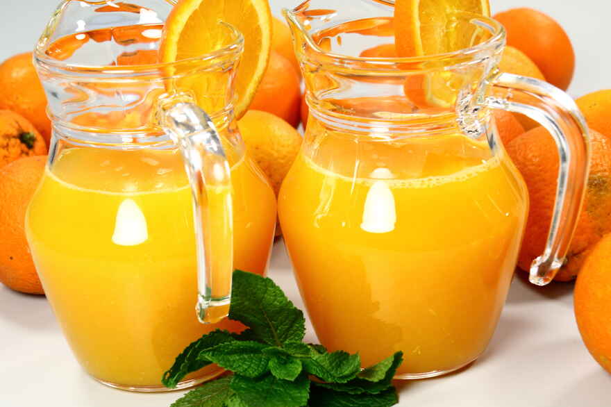 Friskpresset appelsinjuice ... klik for at komme tilbage