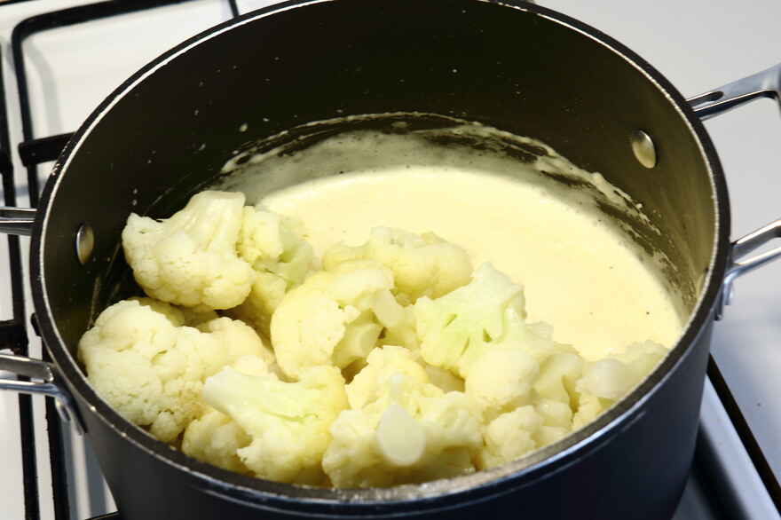 Stuvet blomkål ... klik for at komme tilbage
