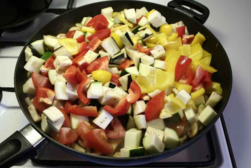 Panerede koteletter med ratatouille ... klik for at komme tilbage