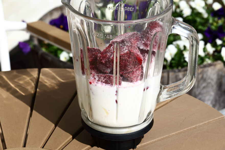 Hindbærsmoothie ... klik for at komme tilbage