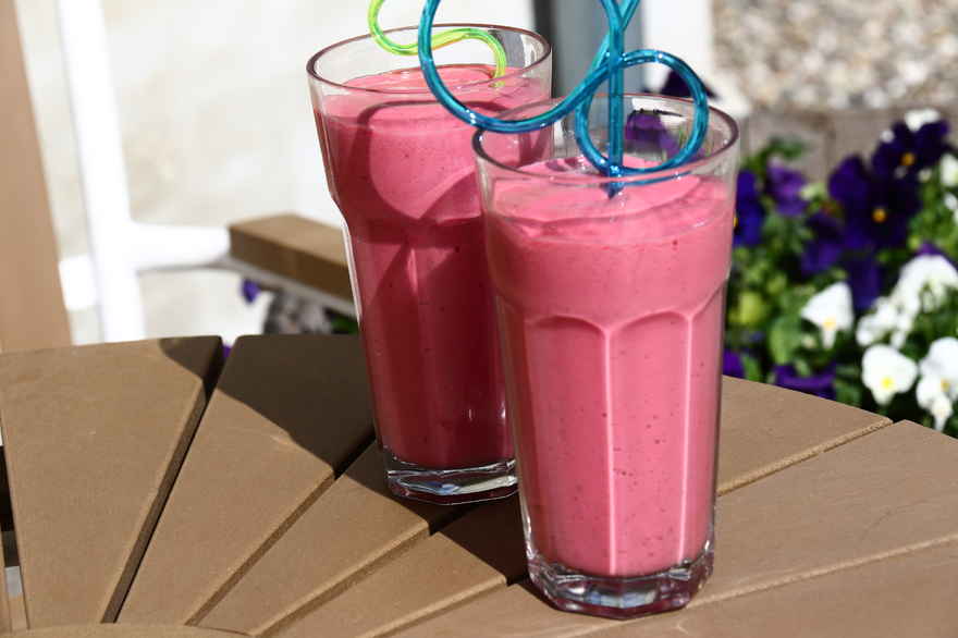 Hindbærsmoothie ... klik for at komme tilbage