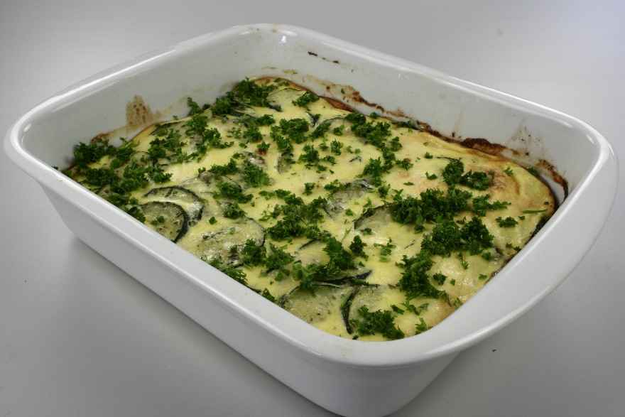 Courgetteflan - Courgette Flan ... klik for at komme tilbage