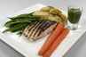Grillstegt laks med grønne bønner og kartoffelbåde ... klik på billedet for at komme tilbage