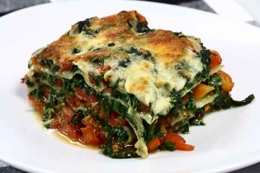 Spinatlasagne vegetar ... klik for at komme tilbage