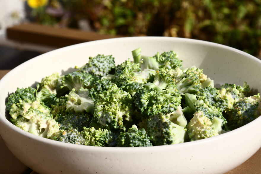 Fedtfattig broccolisalat ... klik for at komme tilbage