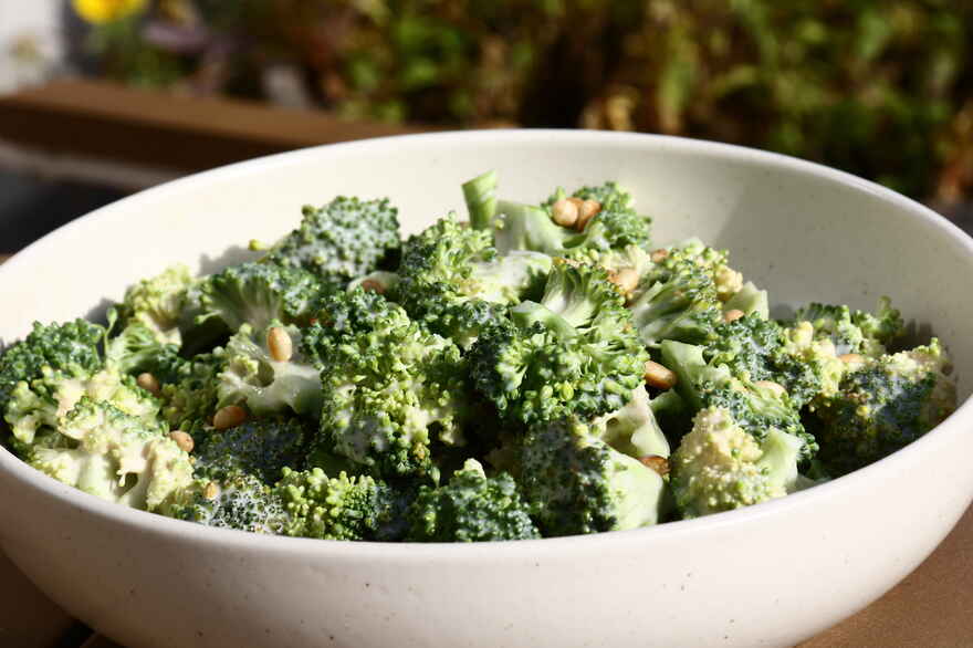 Fedtfattig broccolisalat ... klik for at komme tilbage