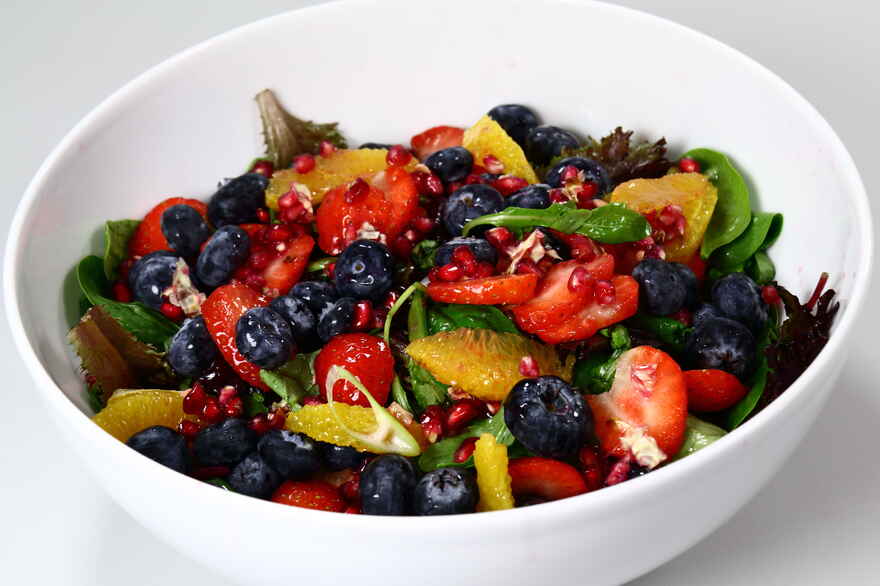 Salat med blåbær ... klik for at komme tilbage