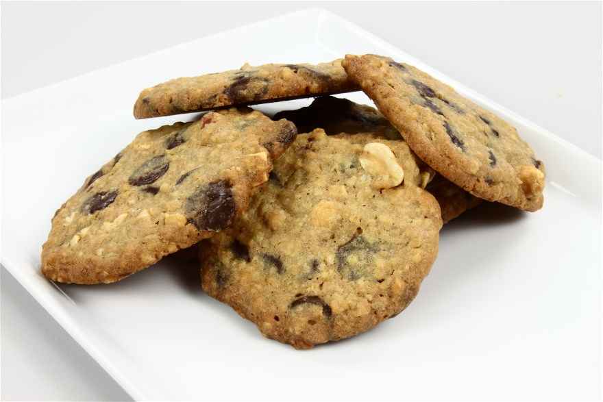 Cokolade- og nøddecookies  ... klik for at komme tilbage